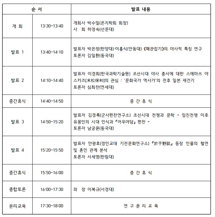 23년 8월 학회 일정